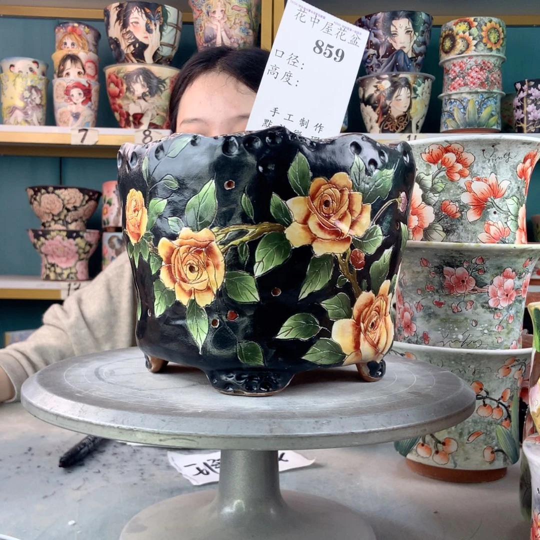 罐景德镇手工瑕疵859