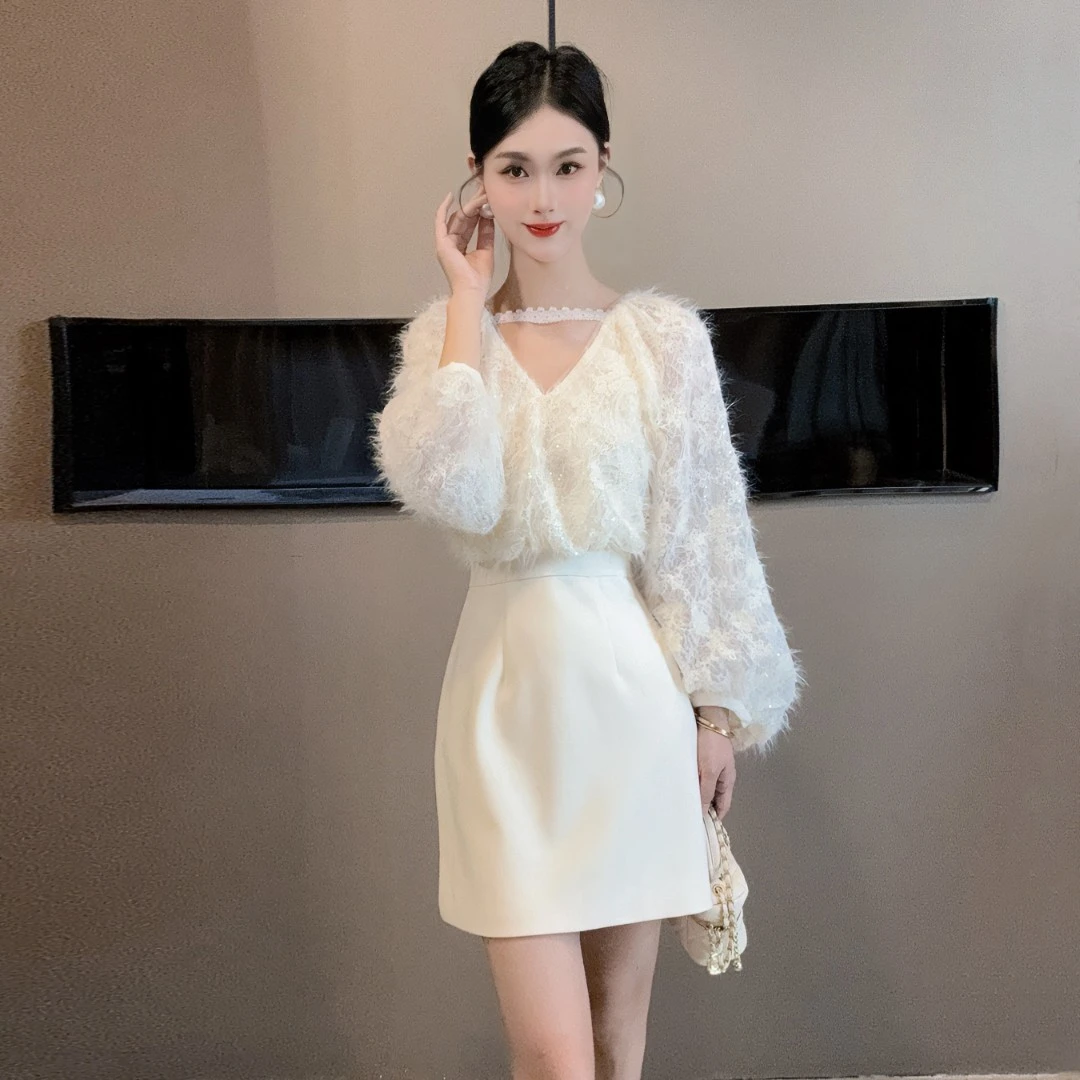 【设计师定制】新款法式名媛显瘦小香风连衣裙21454