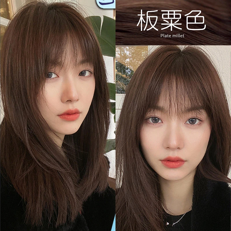 朵曦板栗色染发剂膏2022流行色显白复古黑茶棕巧克力色栗子色学生