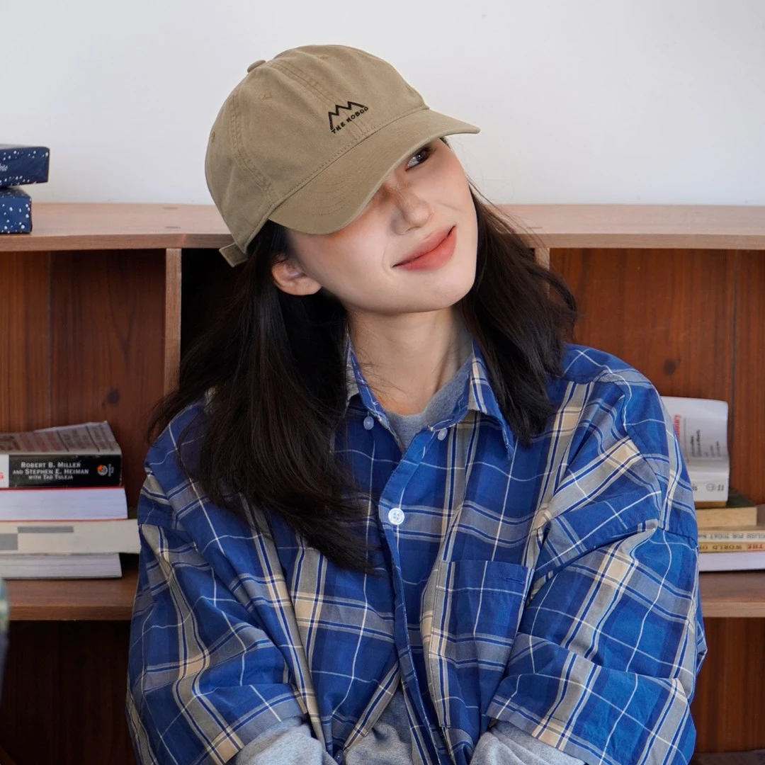 GEGEEN DOMOG韩版休闲百搭鸭舌帽夏季秋季男女同款复古棒球帽子