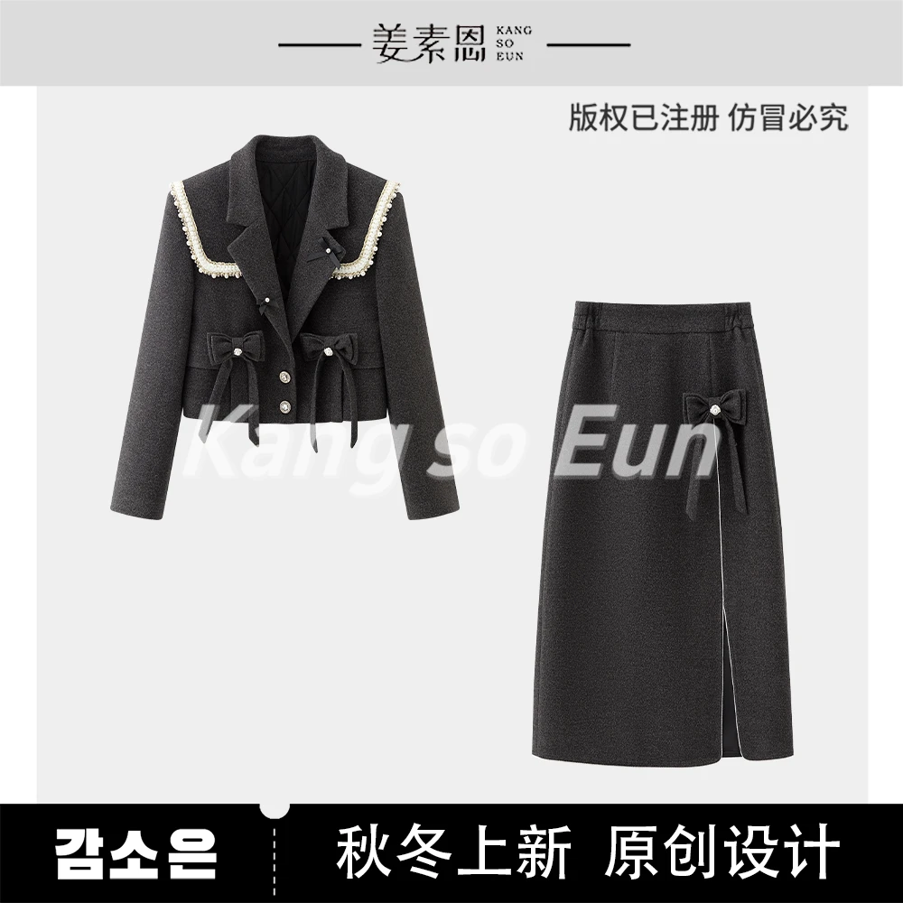 【程钱钱】【 花契】秋季设计感套装G24DT110948
