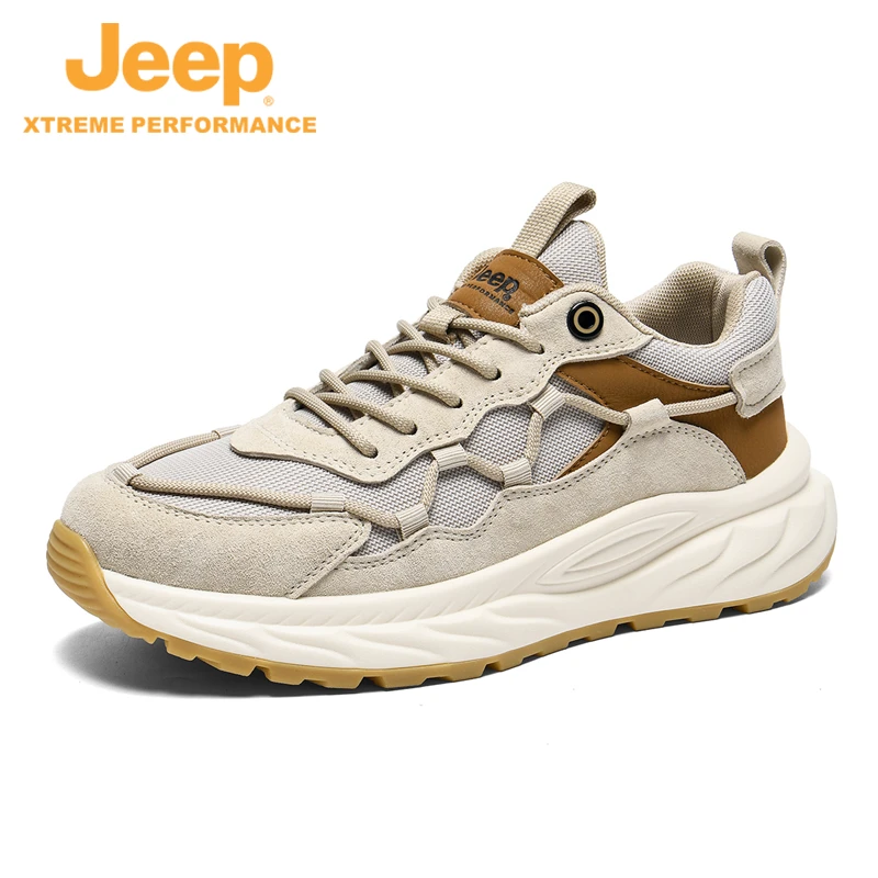 JEEP/吉普春季徒步鞋轻便男鞋新款软底登山鞋运动鞋运动鞋休闲鞋