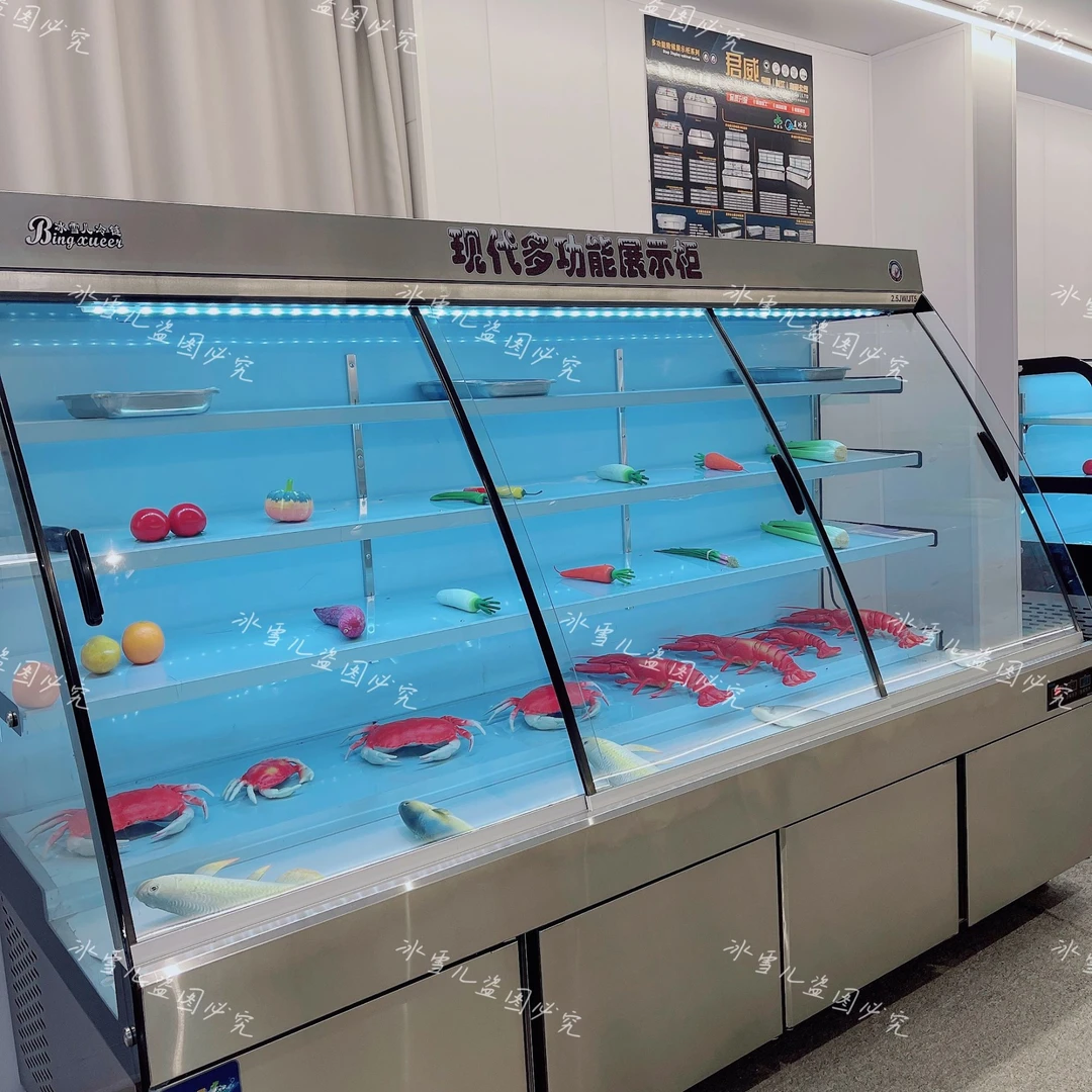 冰雪儿三温三控展示柜麻辣冷藏冷冻熟食保鲜柜烧烤炸串火锅水果柜