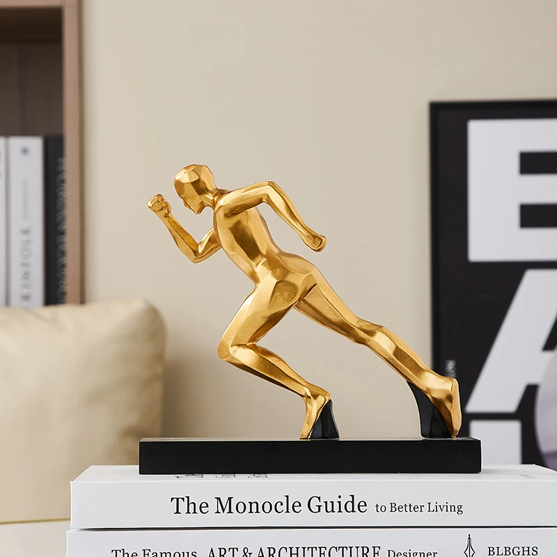现代简约运动金人摆件轻奢高档创意家居客厅电视柜酒柜桌面装饰品
