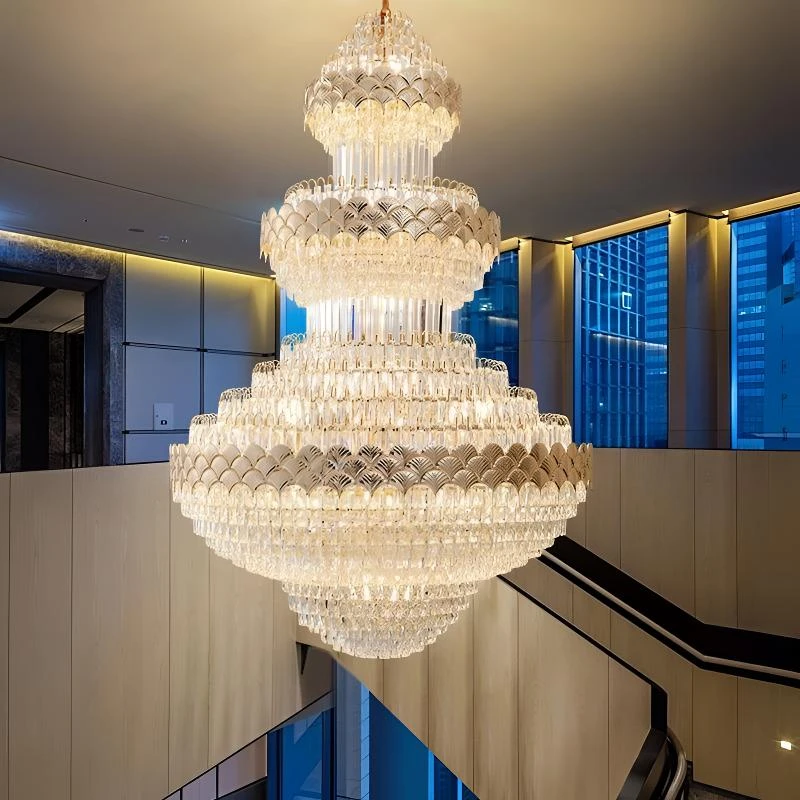 客厅灯2024新款简欧吊灯豪华别墅客厅大吊灯餐厅大厅卧室网红灯