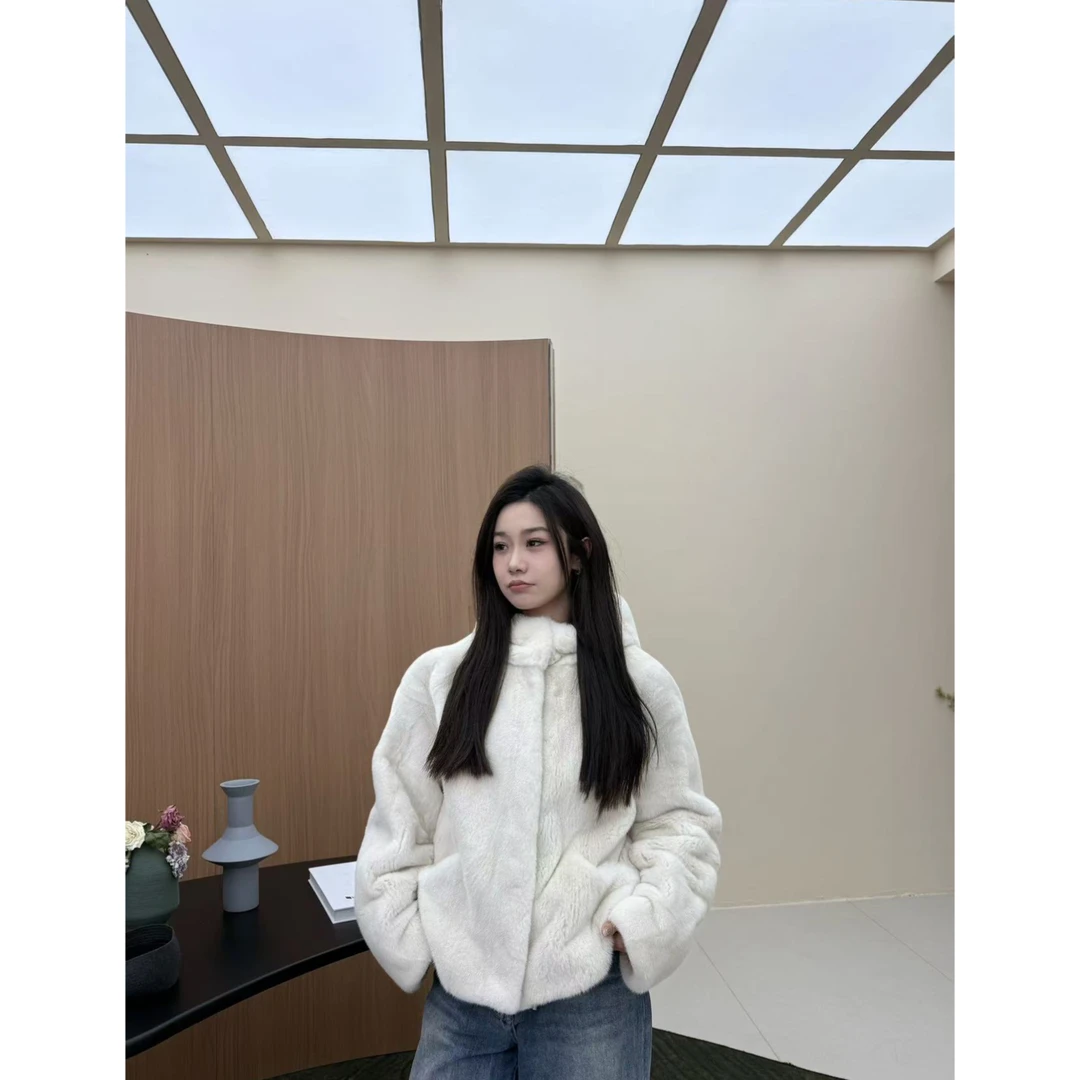 【MM毛】MMLi CLOTHES｜冬款水桶口袋高级灰水貂外套 mm2410