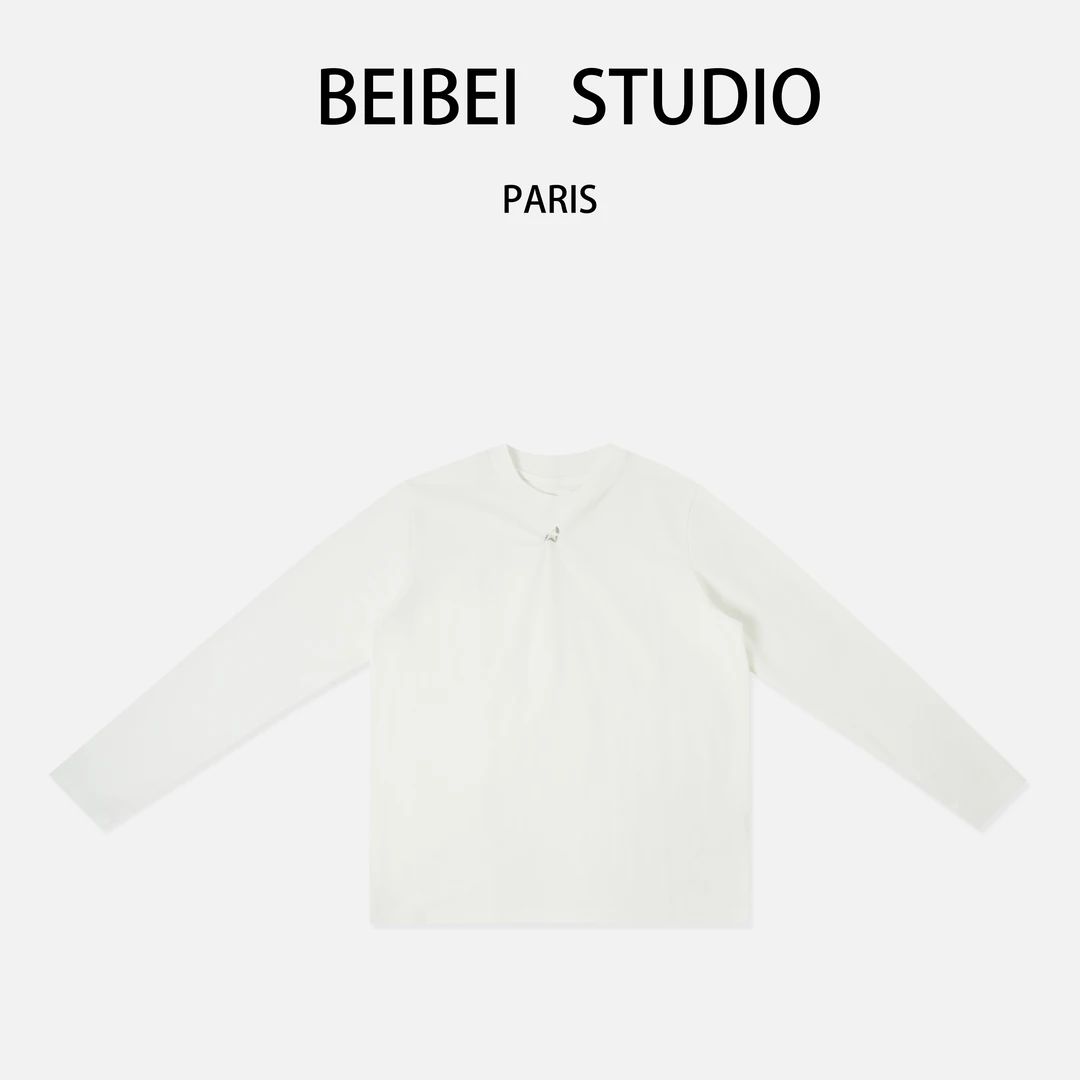 【贝贝专属】（星光A）2024潮流时尚秋冬限定高街简约气质长袖修身T恤