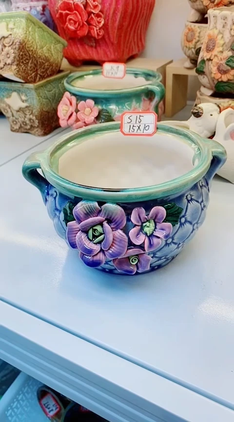 【闪购商品】陶瓷20CM以下@@S15世纪捏花1个