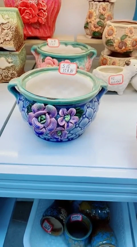 【闪购商品】陶瓷20CM以下@@S15世纪捏花1个