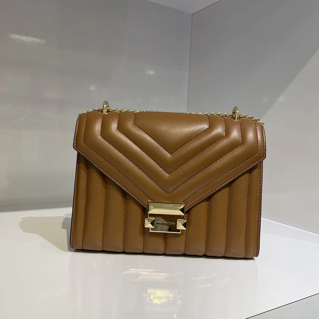 MICHAEL KORS/迈克高仕 Whitney小香中号棕色肩挎斜挎包女包