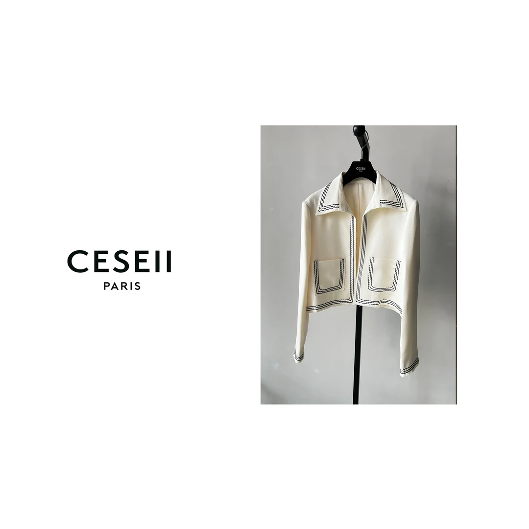 【XJ1234】CESEII秋冬季新款百搭减龄小香风式女外套