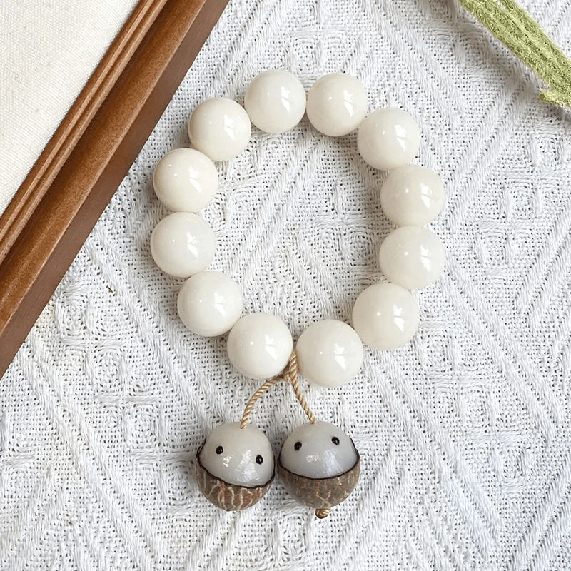 大白菩提根手串大汤圆宝宝吊坠文玩手串20mm菩提根【盘玩袋】