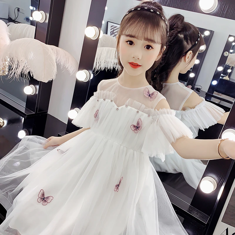 女童公主裙夏装2024新款夏季儿童女孩网纱裙洋气超仙蓬蓬连衣裙子