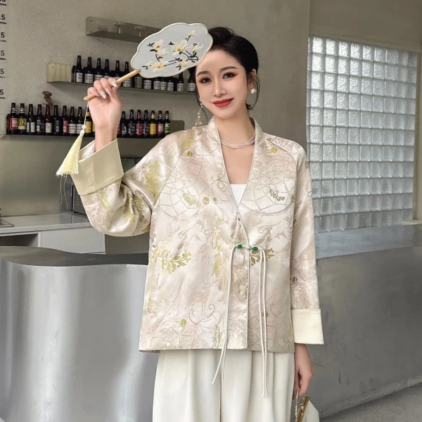 中式格调~新中式万针绣设计款国风外套 S5076