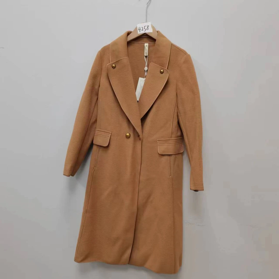 4258秋冬季时尚洋气小个子长袖中长款上衣外套