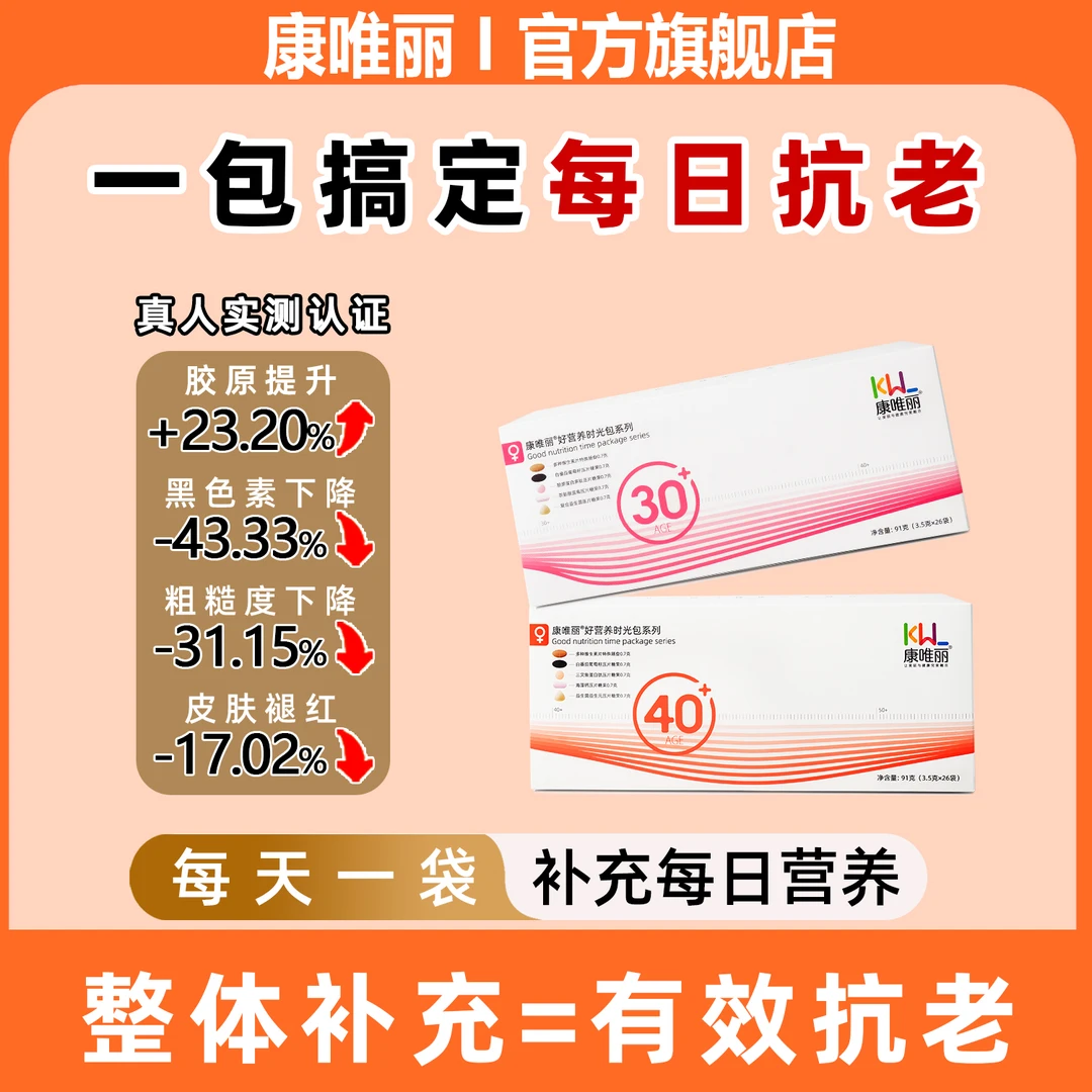 【单盒体验】康唯丽25岁以上女士多重复合每日营养包多维矿物质