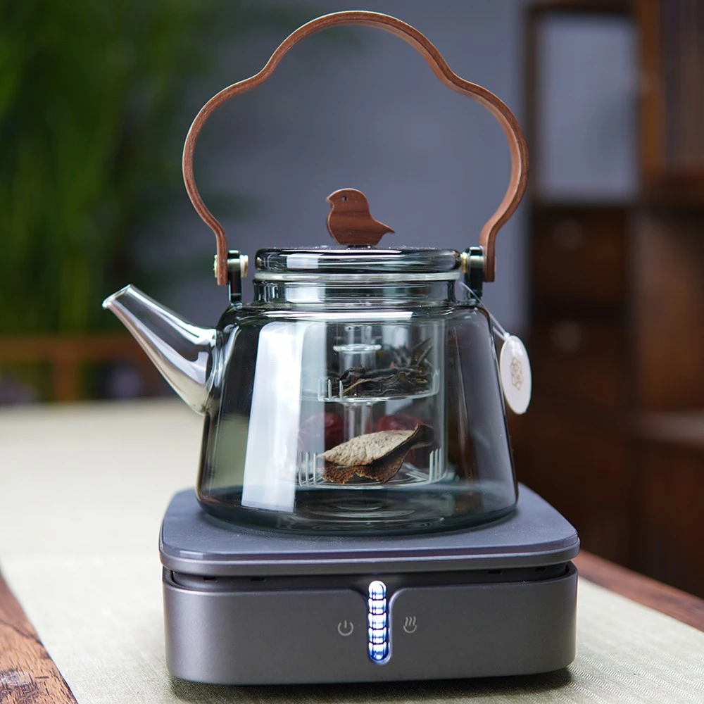 猫眼二代电陶炉 喜上眉梢煮茶器 仿生炭火茶炉蒸煮茶器多功能