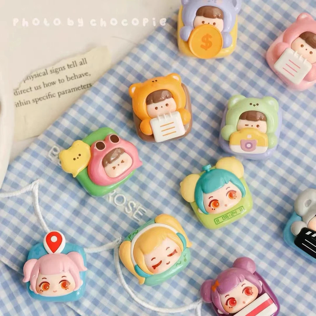 【代拆盒】敲萌出机萌粒系列ip手办盲盒