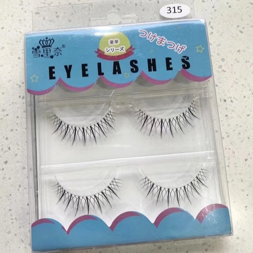 315雪里奈假睫毛女自然仿真V型泰妆lucklulu优美系假睫毛