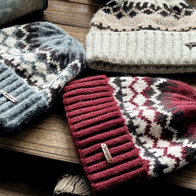 【带皮标】羊毛混纺积木毛线帽秋冬保暖百搭针织包头帽男女防风防寒