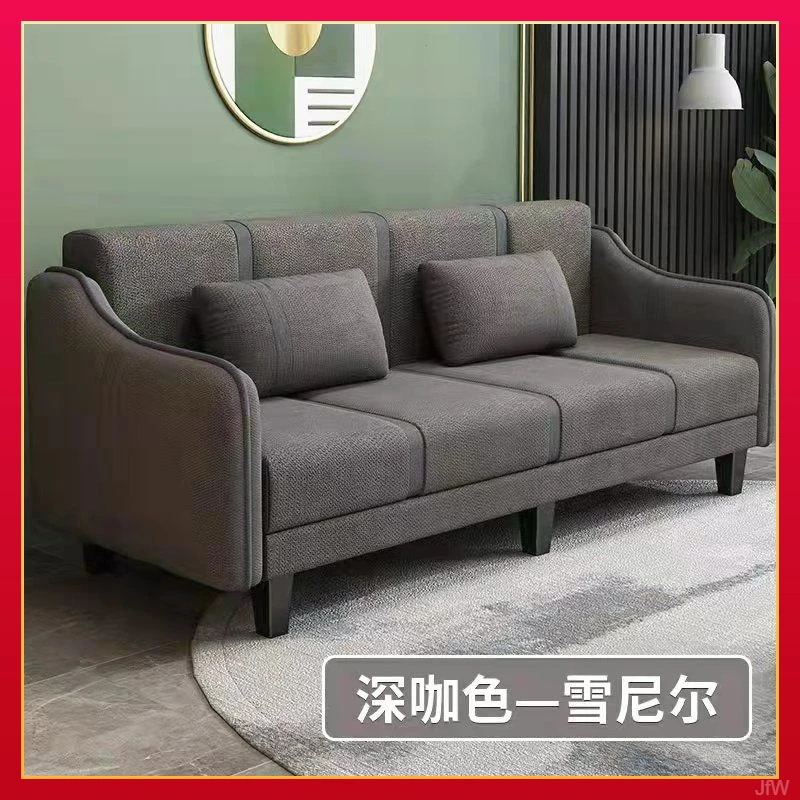 现代简易沙发客厅家用两用科技布沙发可折叠床厂家直发送货上门