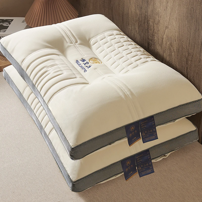 富安娜正品款泰国学生乳胶枕头一对家用枕芯记忆单人护奢华颈椎枕