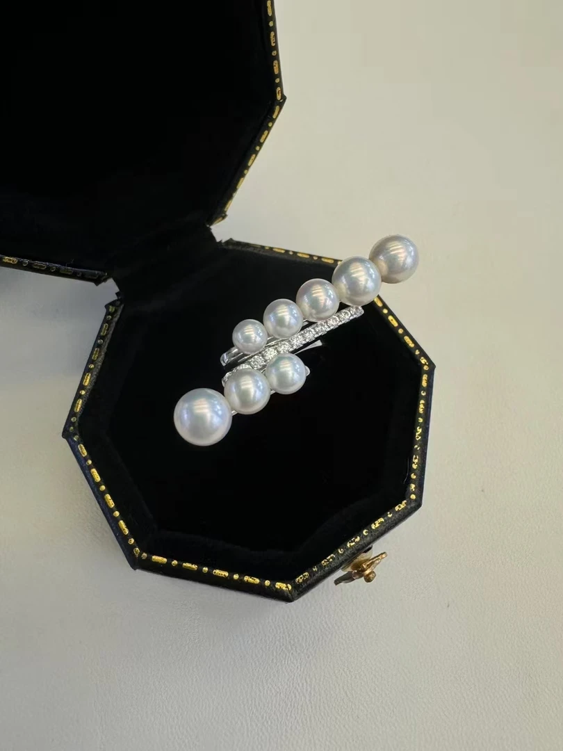 精工纯银设计师款3.5-5mm平衡木戒指