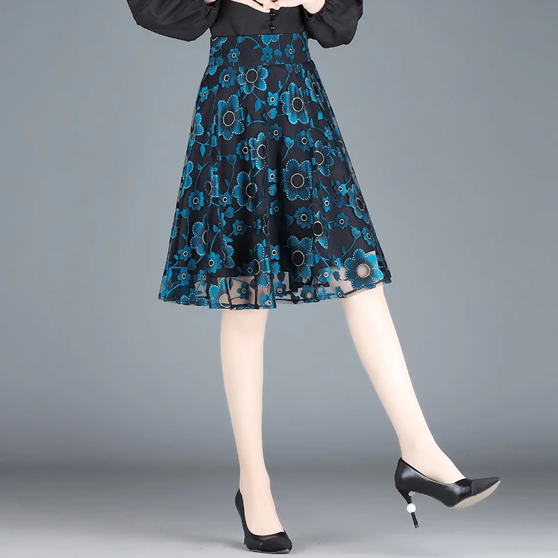 90202春夏时尚半身裙2023新款高腰裙子显瘦a字裙