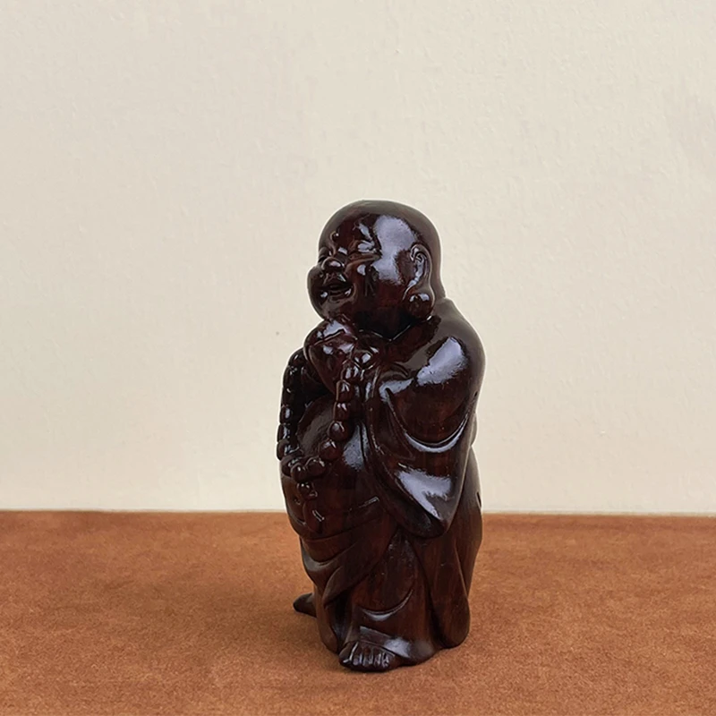 紫檀木弥勒摆件文玩手把件