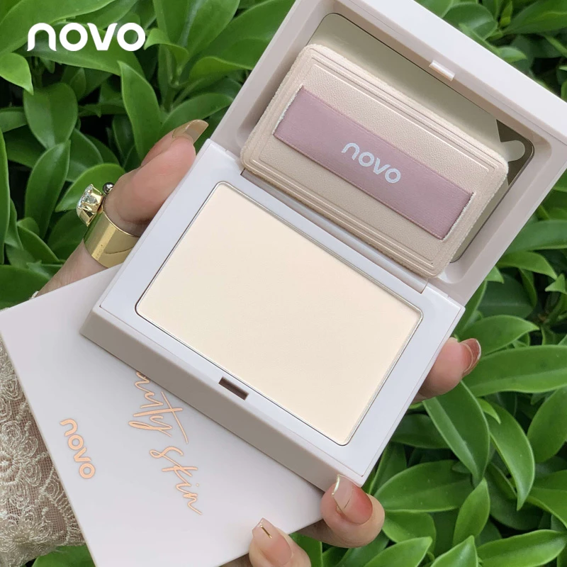 NOVO粉饼定妆散粉控油持久不脱妆防水遮瑕自然修容蜜粉干湿两用