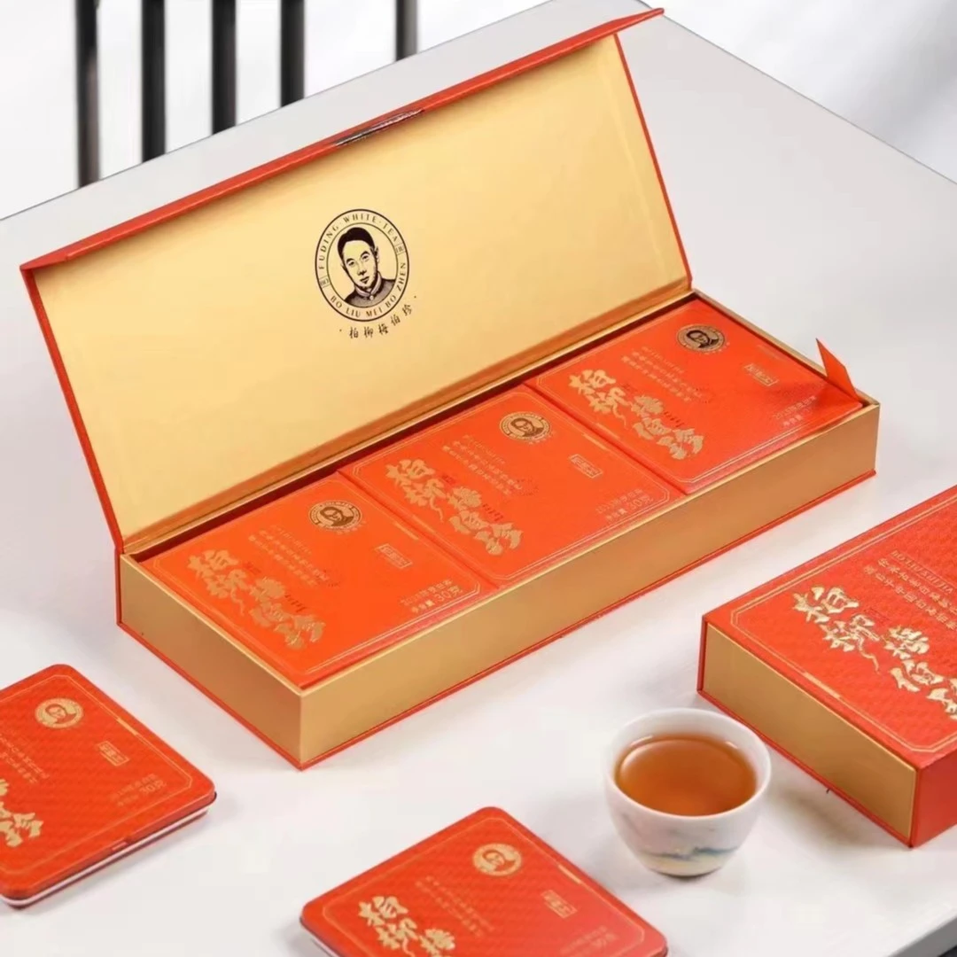 柏柳梅伯珍铁壳陈皮小方片源头直销传承简单茶香小盒喝茶特色