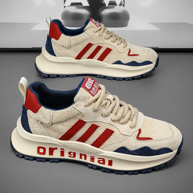 秋冬季男鞋新款时尚百搭加绒棉鞋休闲运动鞋子男欧洲站潮流老爹鞋