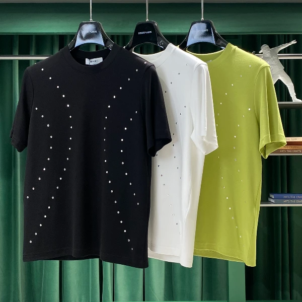 2024设计师休闲时尚圆领轻奢莫代尔男士百搭T恤高端欧货24B5082