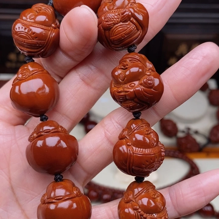 橄榄核吊坠@***?财神，