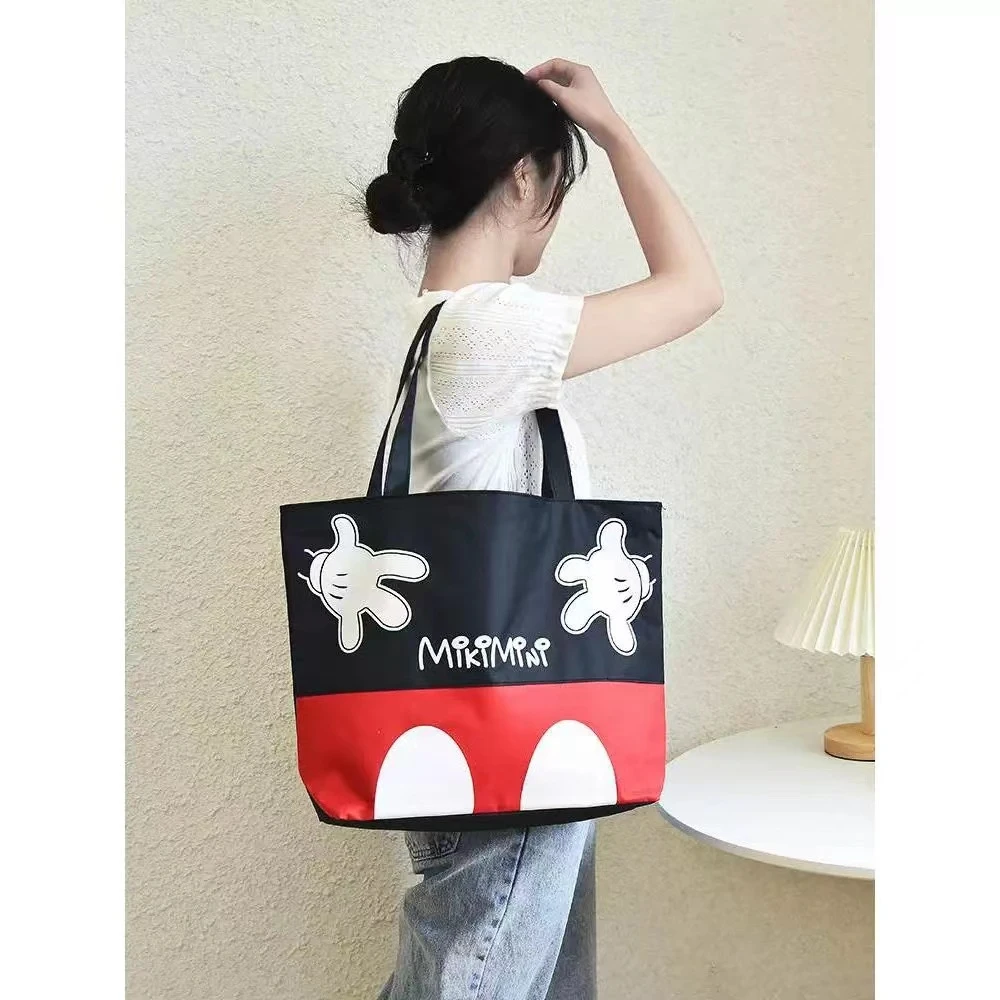 时尚休闲帆布包手提包女包购物包大容量女卡通包印花简约肩包包包