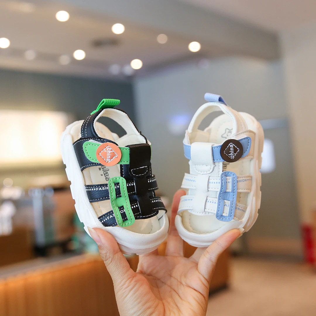 Sportmern宝宝凉鞋包头防踢男童鞋子女小童机能鞋婴儿学步鞋软底