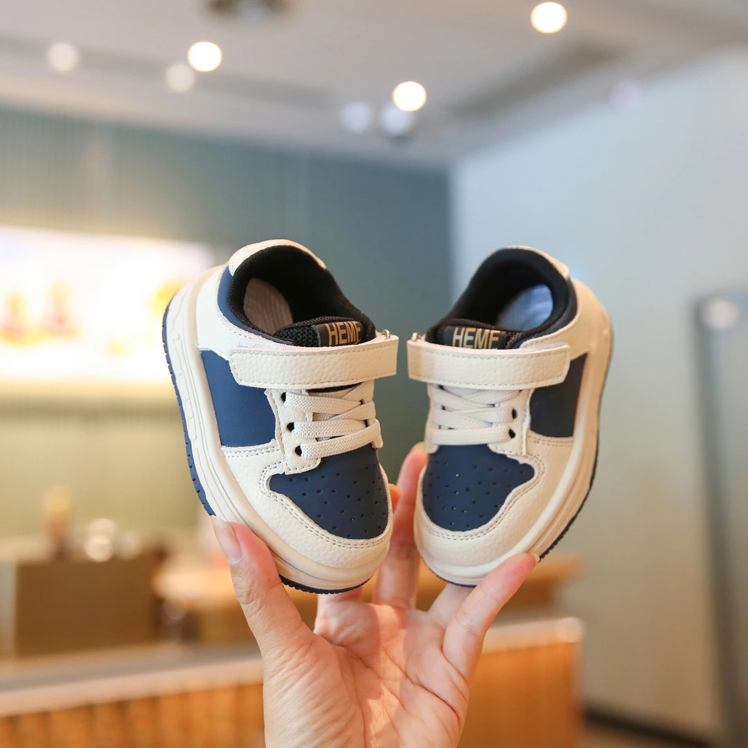 Sportmern婴儿鞋秋季软底防滑男宝宝学步鞋女宝鞋子小童时尚板鞋