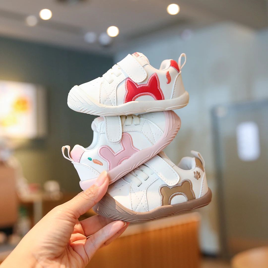 Sportmern2024秋款婴儿鞋女宝宝学步鞋软底防滑德训鞋小童运动鞋