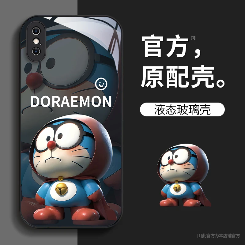 适用苹果iphonexsmax大眼哆啦网红创意全包防摔新手机壳