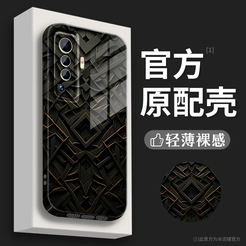 适用VIVOX50黑金图腾菲林壳新款防摔网红ins创意潮手机壳