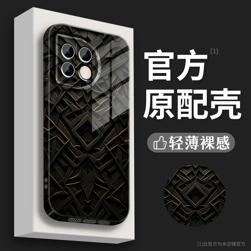 适用一加11黑金图腾菲林壳新款防摔网红ins创意潮手机壳