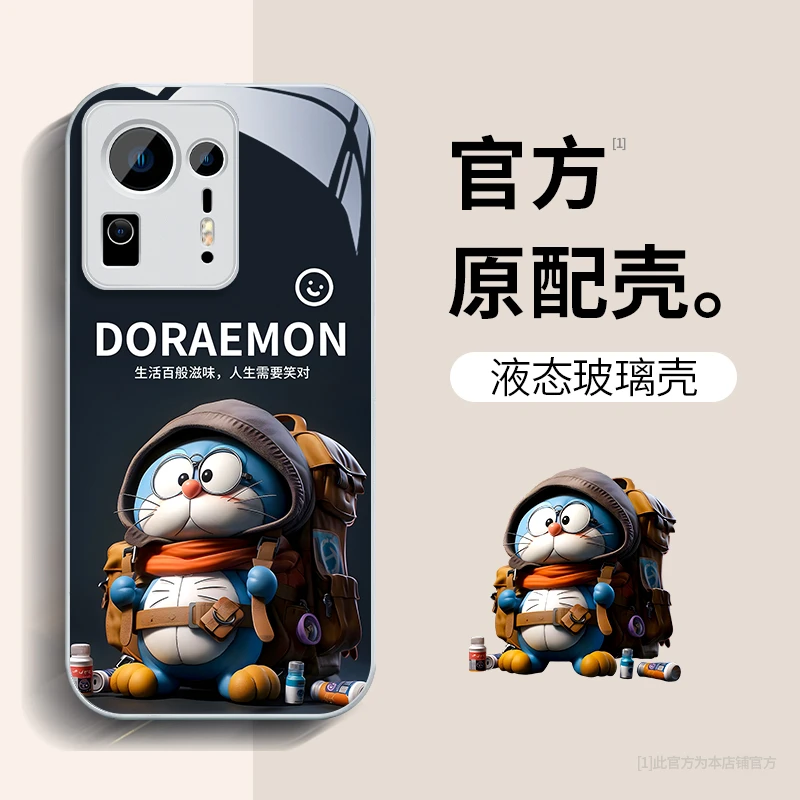 冒险哆啦适用小米mix4新全包防摔可爱个性卡通创意手机壳