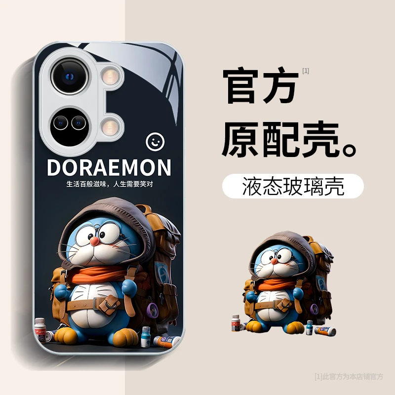 冒险哆啦适用一加ACE2V新全包防摔可爱个性卡通潮男手机壳