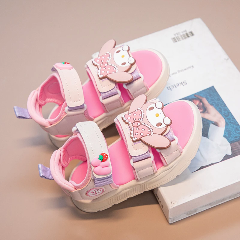 女童凉鞋夏季2024新款儿童公主鞋大童女孩软底沙滩鞋防滑爆款宝宝