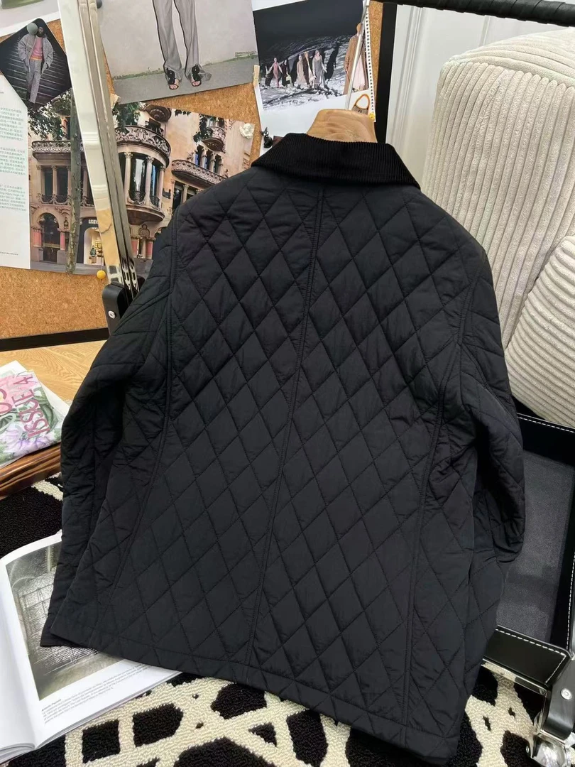 女款带领设计感黑色秋冬外套