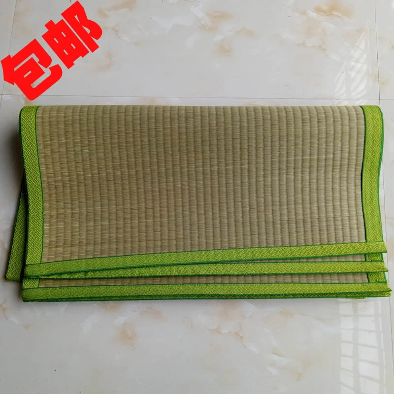 加厚传统折叠榻榻米草席垫1.8/1.5/1.2米手工学生单人定做草席子