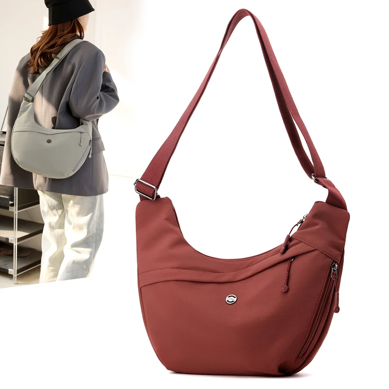 奥天新款简约时尚潮流女包户外百搭出行逛街包单肩斜挎包休闲布包