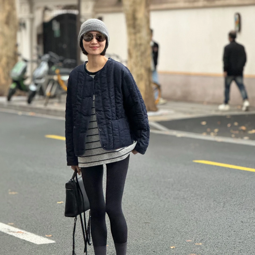 （YY推荐）格调派对 休闲时尚百搭复古保暖秋冬小V领设计师款棉服