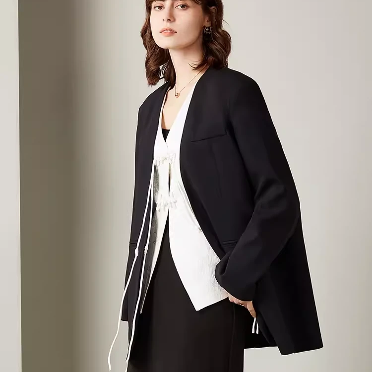 炳瀚原创2024新款西装显瘦气质高定外套大码女装BH124WZW13110