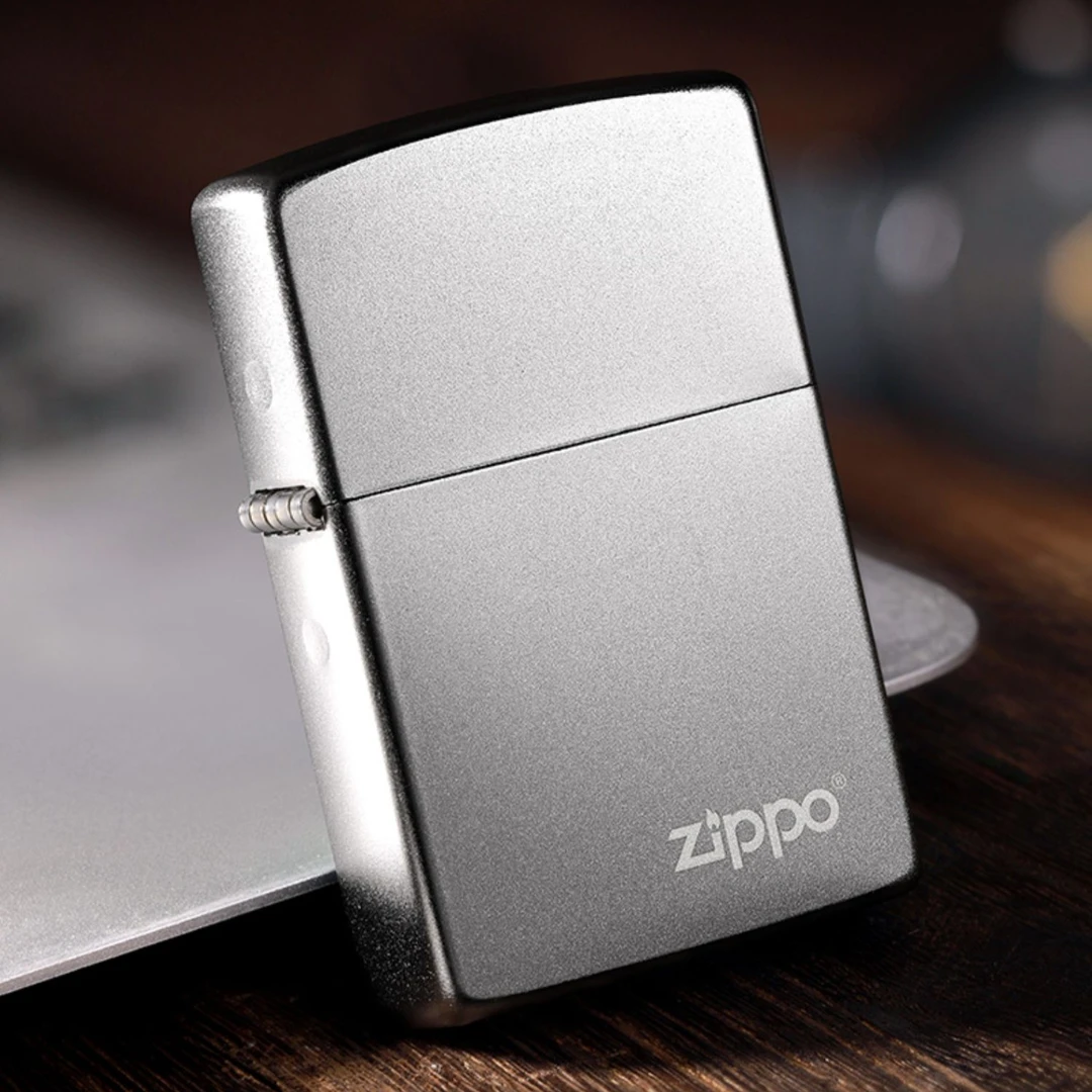 ZIPPO/之宝镀铬磨砂右下标官方正品打火机时尚简约个性银色防MBJ1